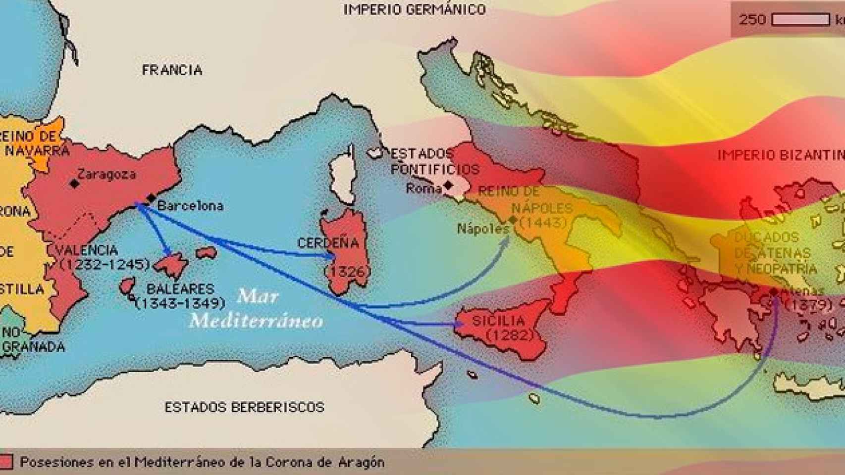 Los territorios de la Corona de Aragón