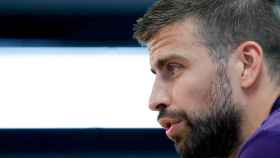 El defensa del Barcelona Gerard Piqué, que vuelve a mezclar el fútbol con el 'procés' / EFE