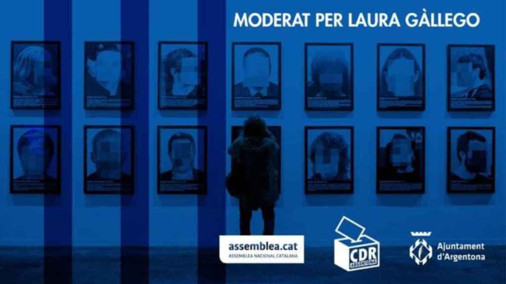 Cartel de la obra 'presos políticos' que se exhibirá en Argentona