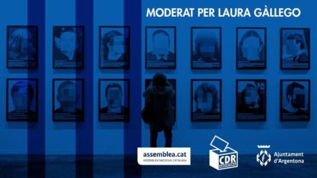 Cartel de la obra 'presos políticos' que se exhibirá en Argentona