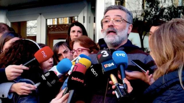 Carles Riera, diputado y portavoz de la CUP, ha pedido este sábado a JxCat y ERC que desobedezcan al Tribunal Constitucional / TWITTER