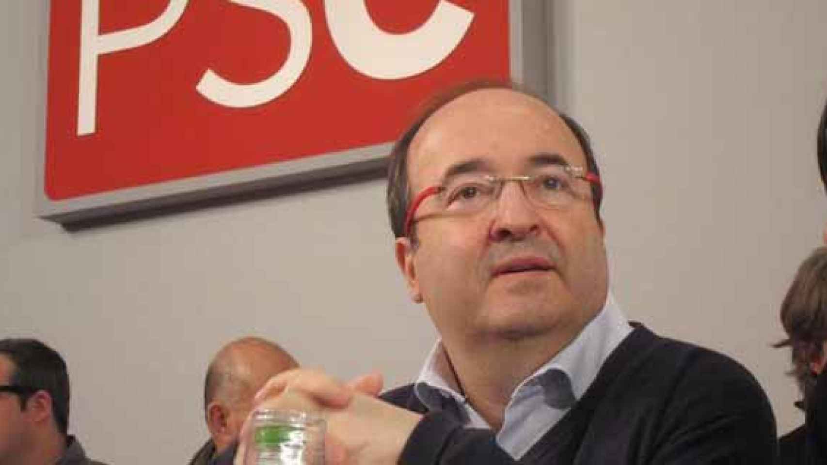 Miquel Iceta, en el Consell Nacional del PSC.