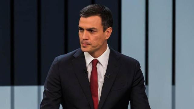 Pedro Sánchez, secretario general del PSOE, durante su participación en el debate.