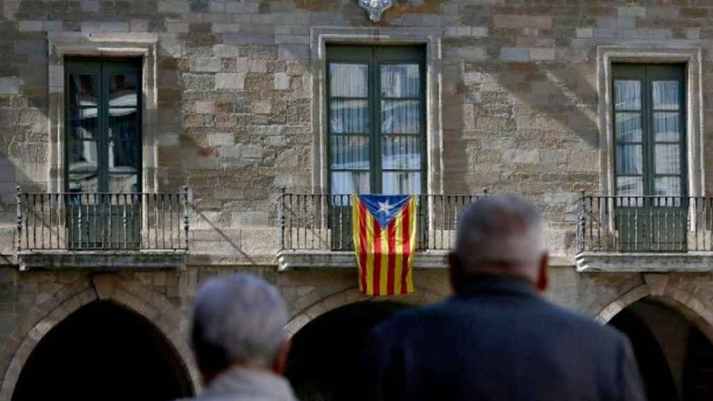 Balcón del ayuntamiento de Manresa, en el que la Sindicatura detecta falta de control financiero.