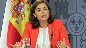 La vicepresidenta del Gobierno, Soraya Sáenz de Santamaría