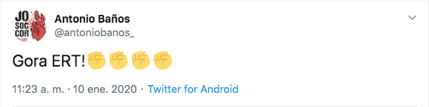 Antonio Baños, en Twitter: Gora ERT