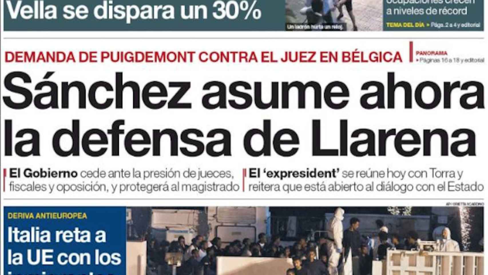 Una foto de la portada de El Periódico del 27 de agosto asesina