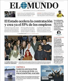 Portada de El Mundo, 9 de abril de 2023