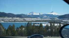 Paisaje desde un coche en ruta