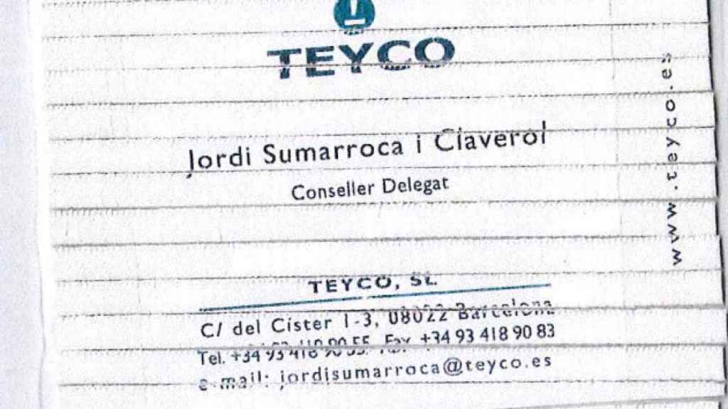 Tarjeta de Teyco recuperada de la destrucción de los documentos / CG