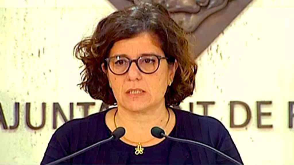 Monserrat Vilella, concejala de Bienestar Social del Ayuntamiento de Reus, en la rueda de prensa de esta mañana / CG