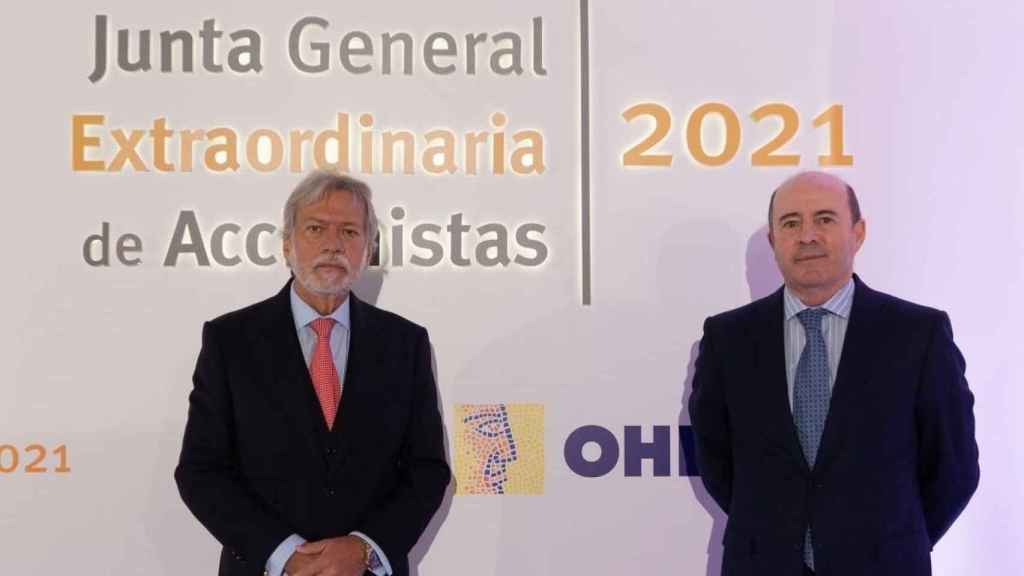 Luis Amodio, presidente de OHL, y José Antonio Fernández Gallar, consejero delegado / OHL