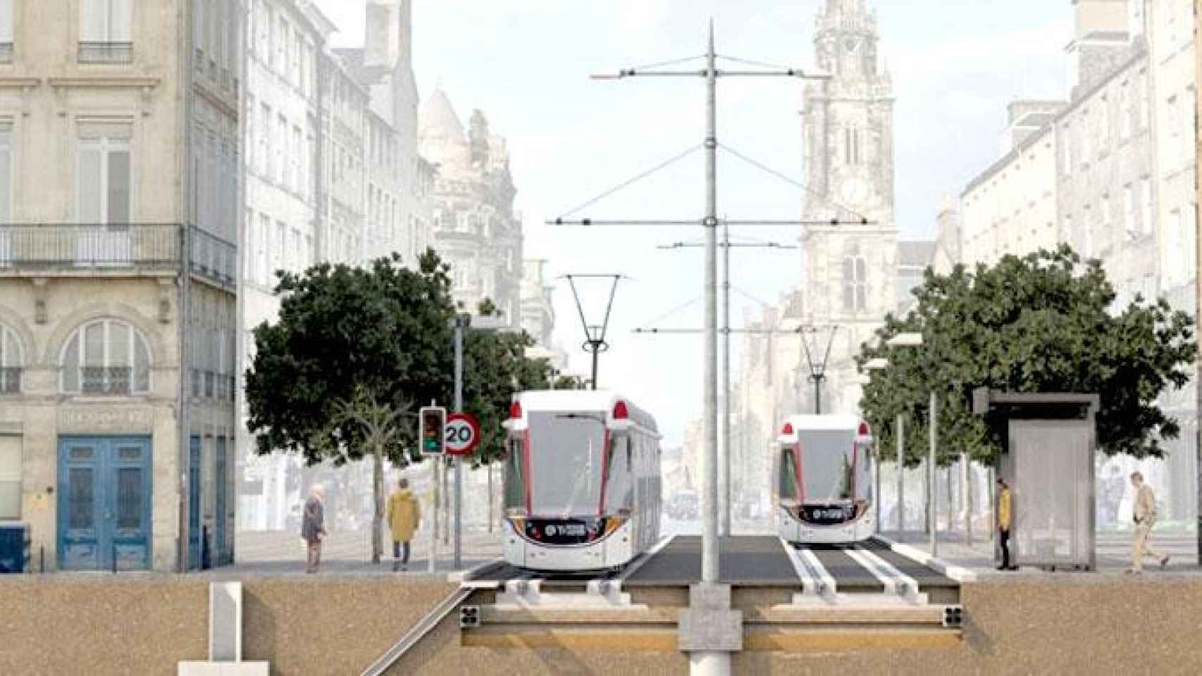 Así será la prolongación del metro de Edimburgo que construirá Sacyr junto a la irlandesa Farras / SACYR