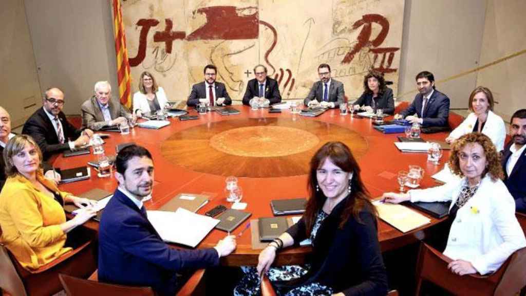 Imagen de un encuentro del Consell Executiu del Gobierno de Quim Torra, cuya continuidad está ahora en el aire / GENCAT