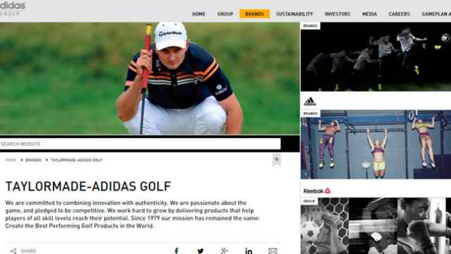 Pantalla de las marcas de golf de Adidas
