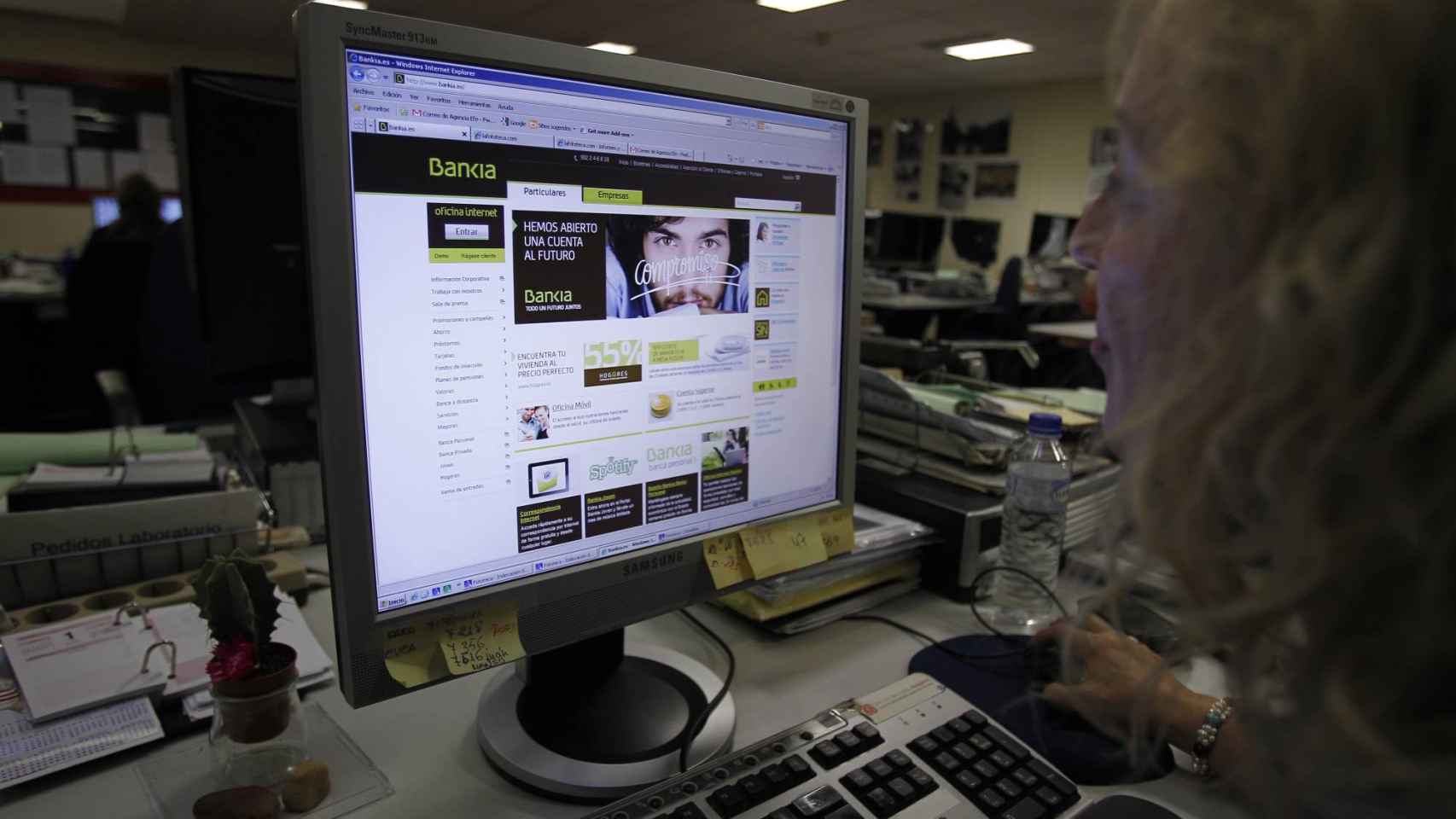 Una cliente de Bankia operando a través de Internet / EFE