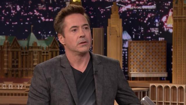 El actor Robert Downye Jr en un programa de televisión.