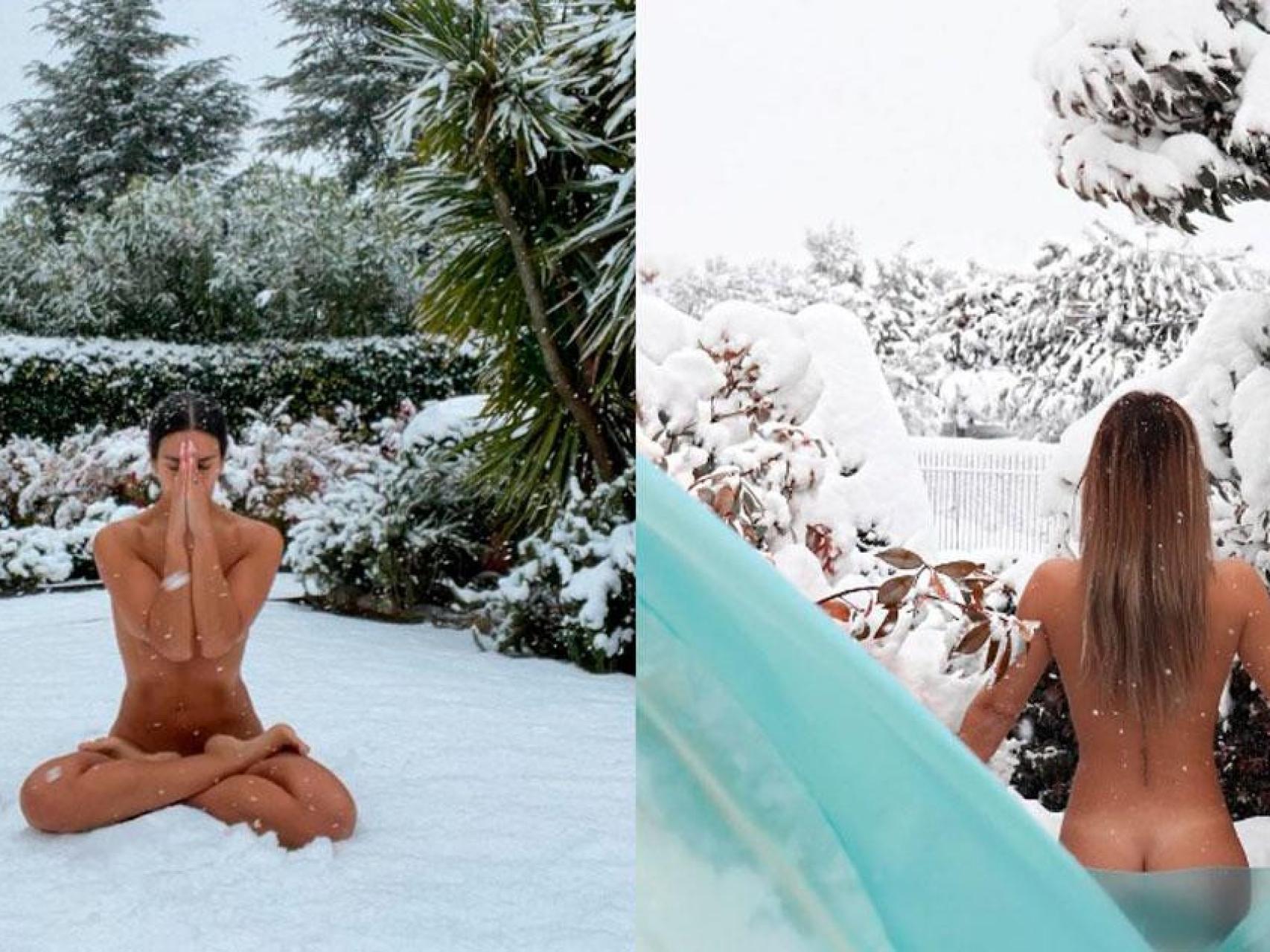 Cristina Pedroche y Tamara Gorro hacen subir la temperatura con sus  desnudos en la nieve