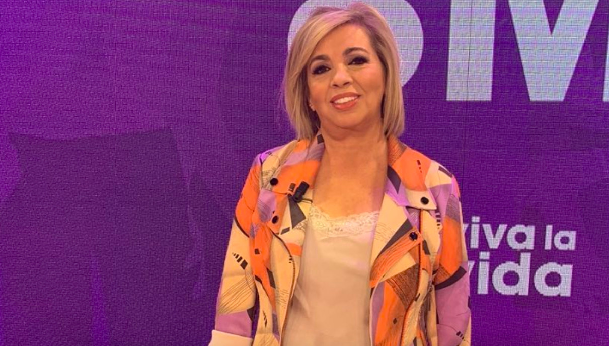 Una de las últimas veces que Carmen Borrego acudió a Telecinco antes del coronavirus / INSTAGRAM