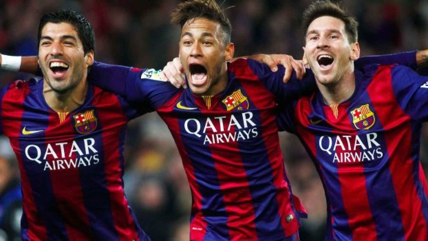 Luis Suárez, Neymar y Messi brillaron juntos en el Barça / EFE