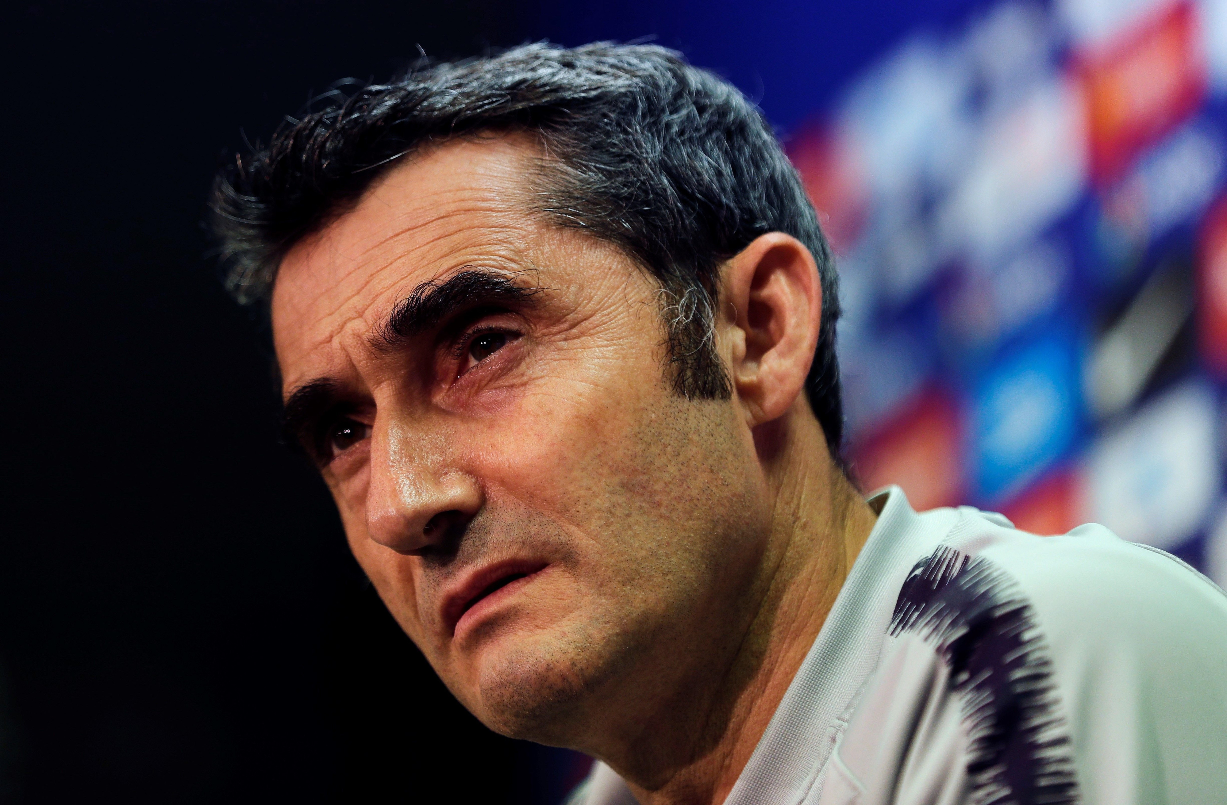 Ernesto Valverde en rueda de prensa / EFE