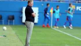 Koeman dirigiendo al Barça contra el Nàstic / FC Barcelona