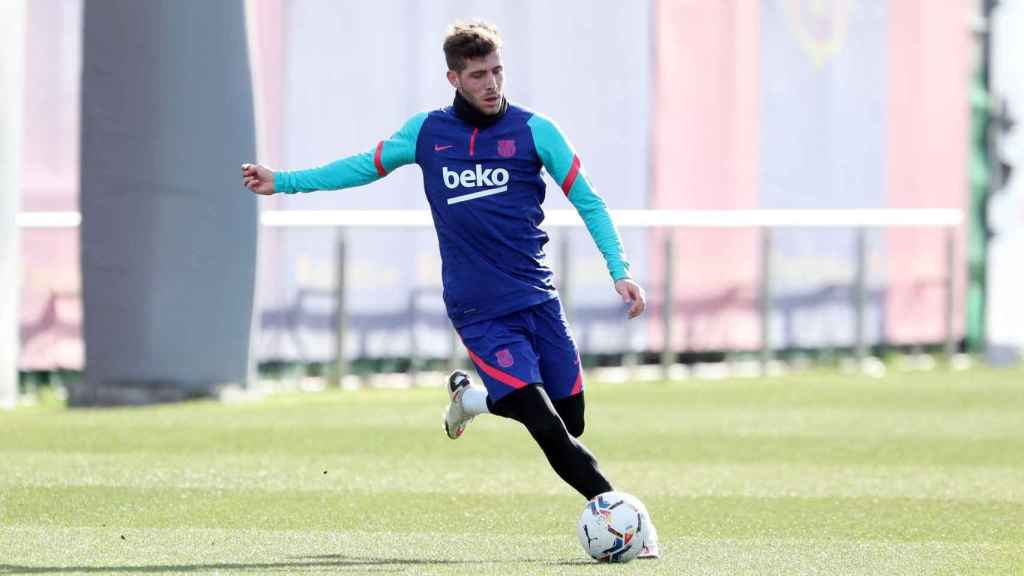 Sergi Roberto, en su regreso a los entrenamientos con el Barça | FCB