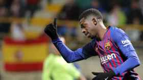 Ousmane Dembelé en un partido con el Barça / EFE