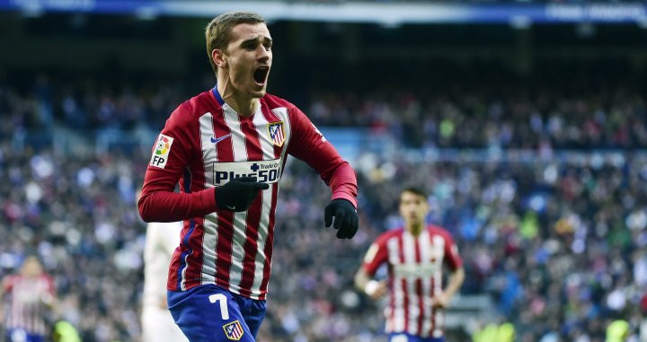 Griezmann celebra un gol en el Bernabéu con el Atlético de Madrid | EFE