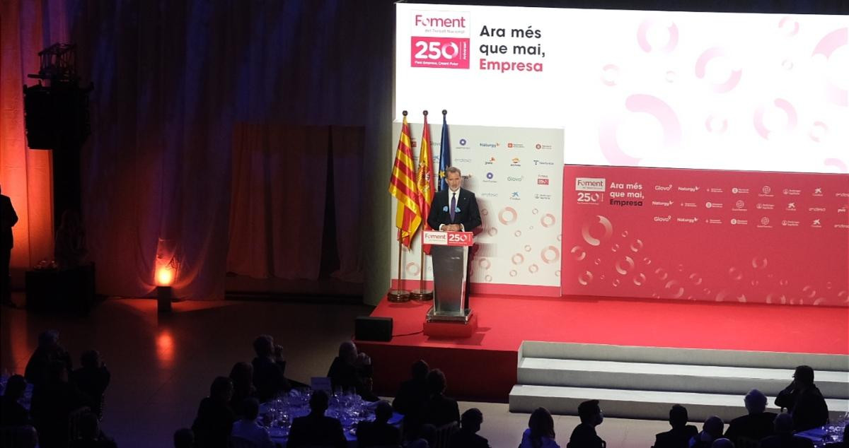 El rey Felipe VI en el 250 aniversario de Foment del Treball / CG (Pablo Miranzo)