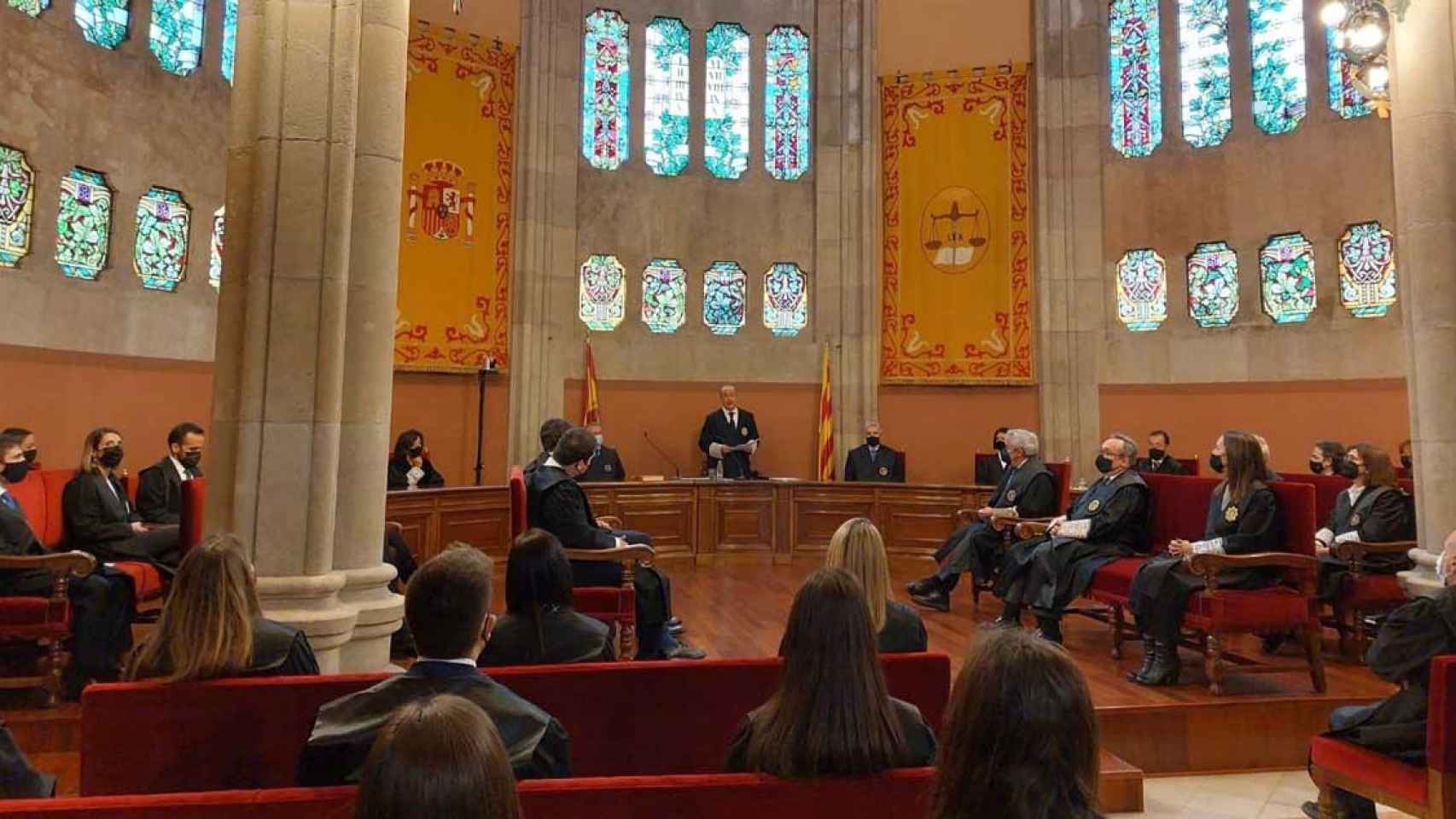 Jesús María Barrientos, presidente del TSJC durante su discurso / EUROPA PRESS