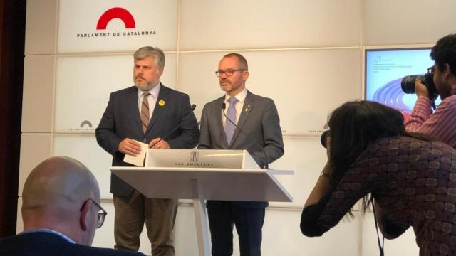 Albert Batet y Josep Costa de JxCat / EUROPA PRESS