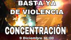 Imagen de la concentración contra la violencia de los CDR / TpU