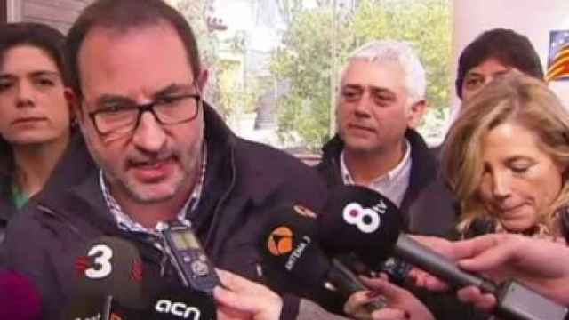 El secretario general del comité de gobierno de UDC, Ramon Espadaler, durante una 'calçotada' en Tarragona