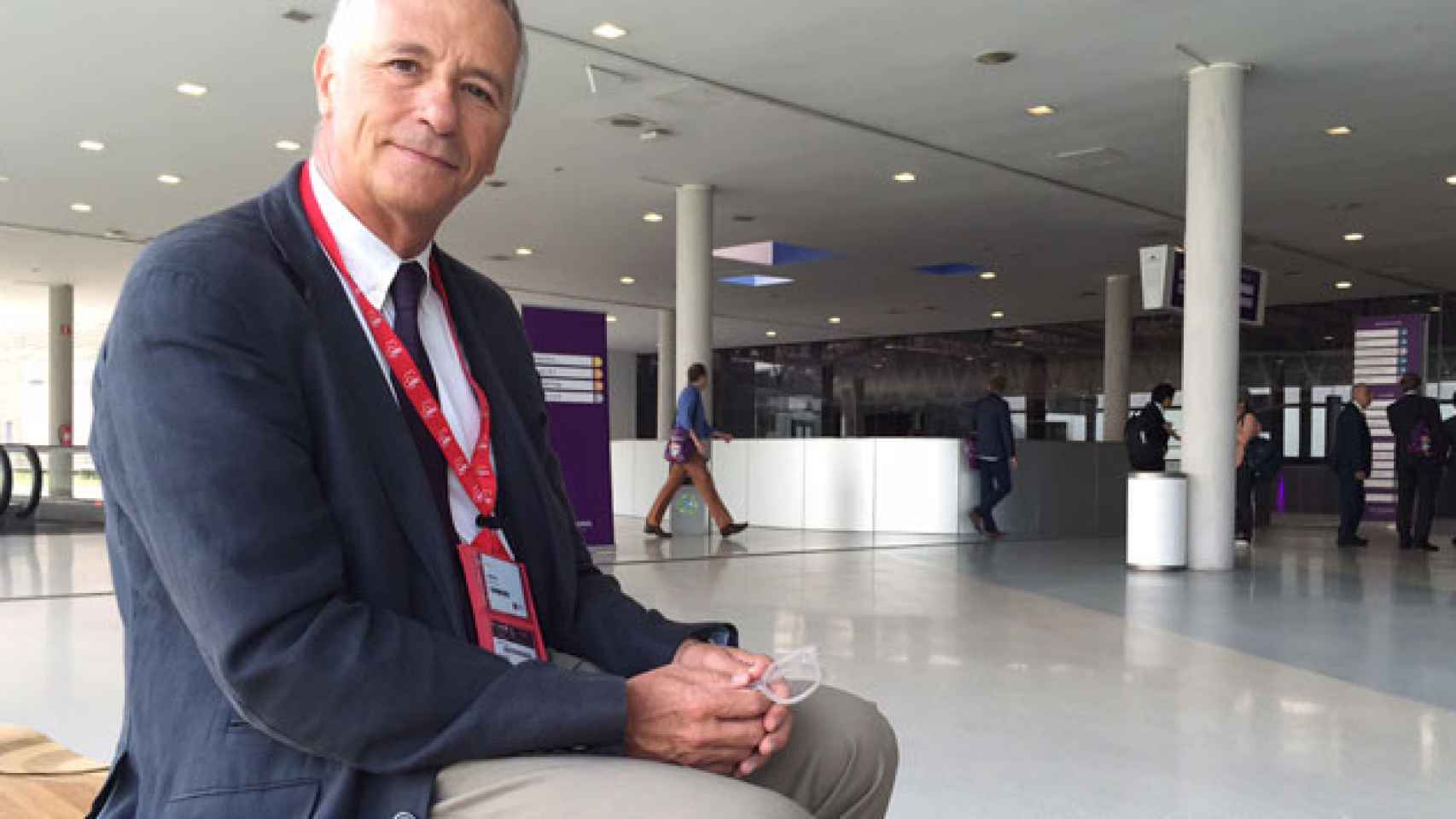 Lluís Mont, jefe de la Unidad de Arritmias del Hospital Clínic Barcelona, en el ESC Congress 2017, el lunes / CG