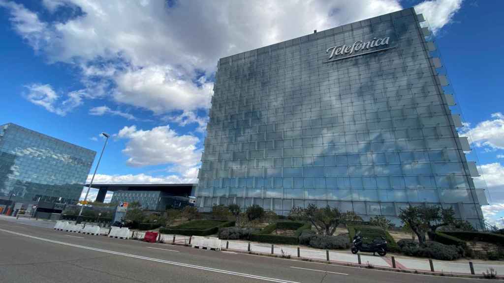 Edificio donde se encuentra la sede de Telefónica ubicada en Ronda de la comunicación, Madrid / EP