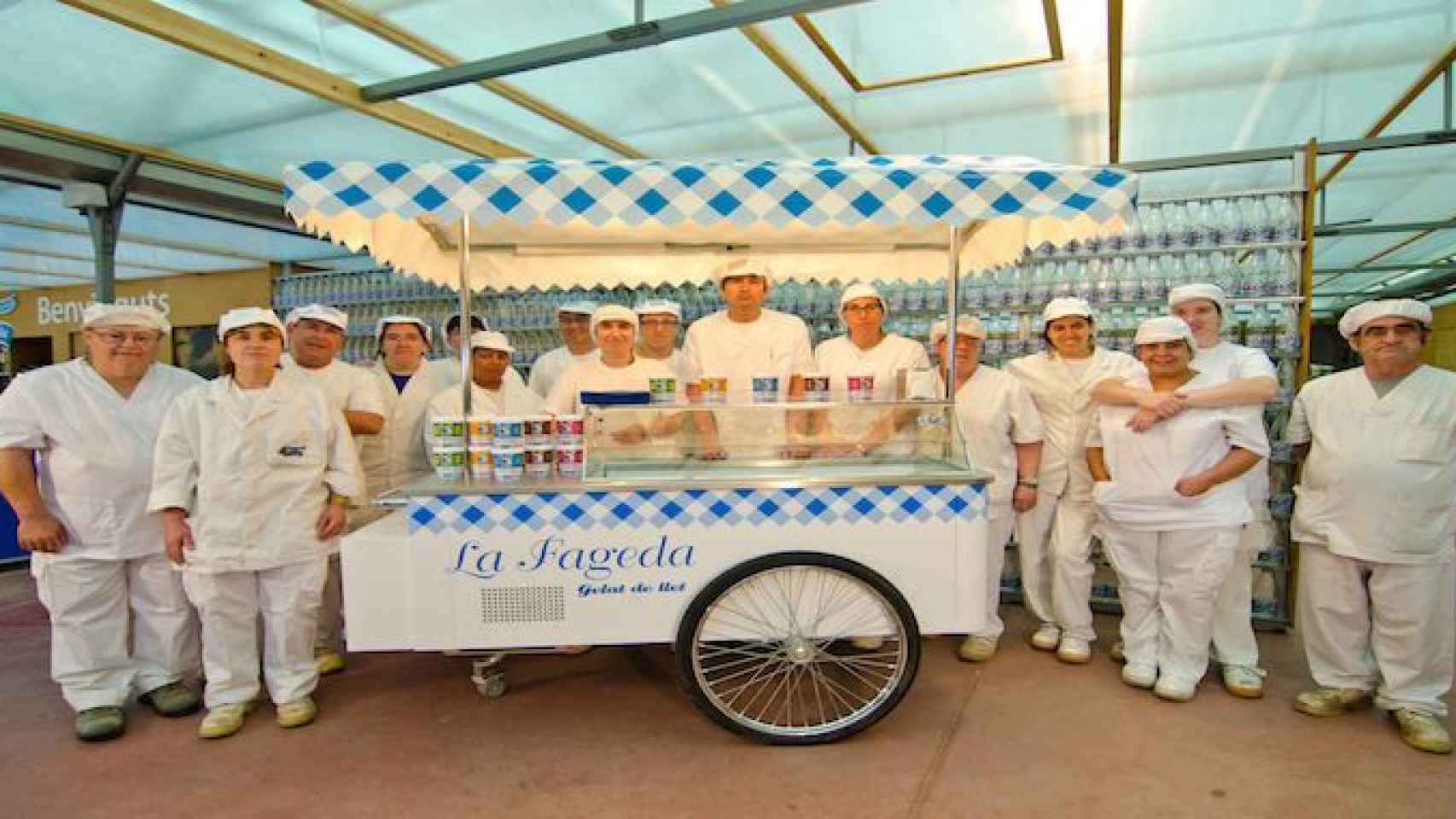 Los trabajadores de La Fageda en una imagen de archivo / LA FAGEDA