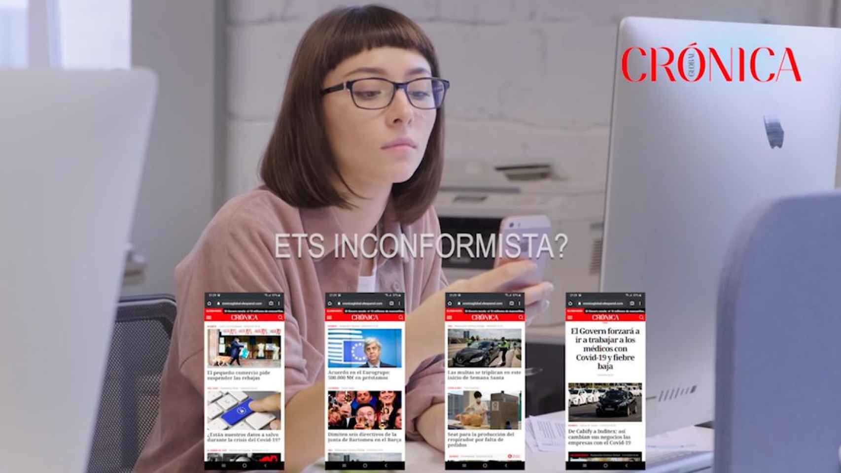 Imagen de la campaña de Crónica Global en TV3