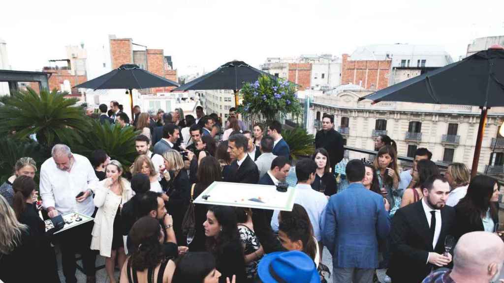 La Terraza del Claris en un instante de la inauguración de la temporada de verano / CG