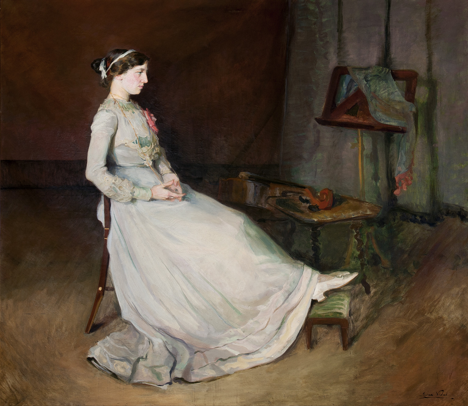 Lluïsa Vidal fue una de las artistas de las hay referencia en 'Feminal'. 'Retrato de Frasquita Vidal Puig', 1909. Museu Pau Casals