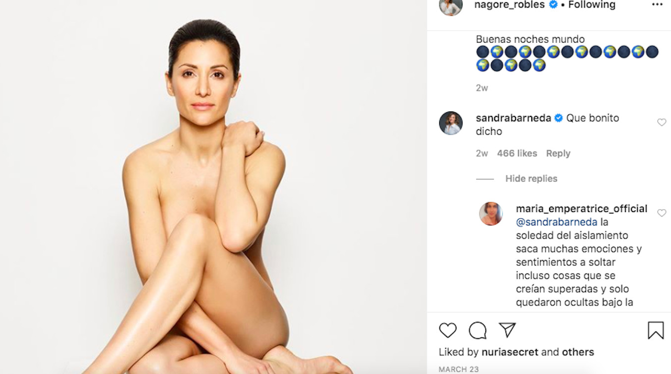 Nagore Robles se graba desnuda bailando en su casa