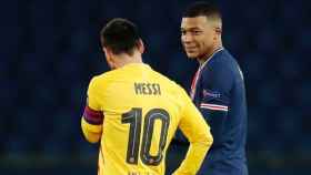 Messi y Mbappé tras el PSG-Barça / REDES