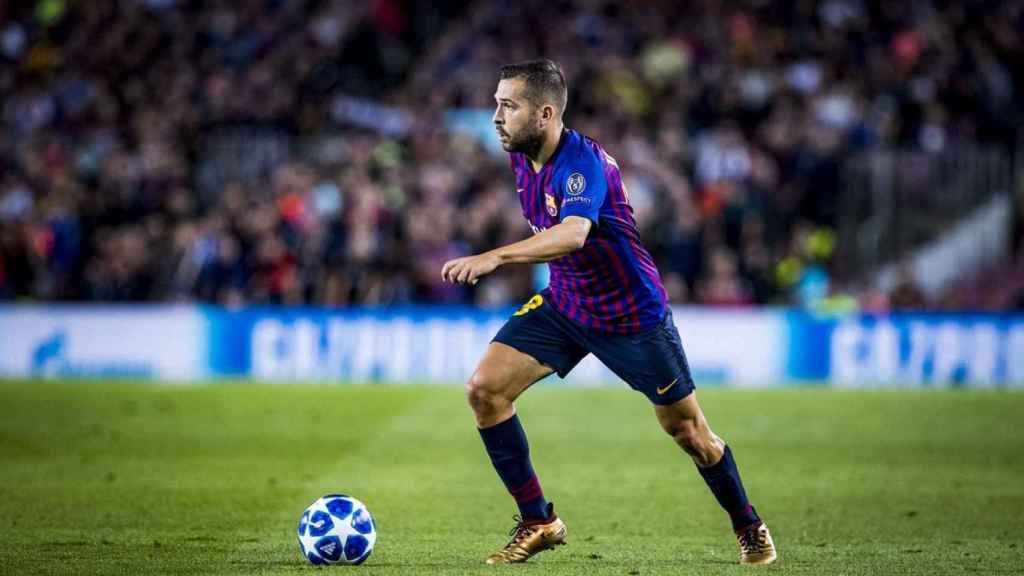 Jordi Alba durante un encuentro con el Barça /FC BARCELONA