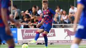 Arnau Comas, en un partido con el Barça B | FCB