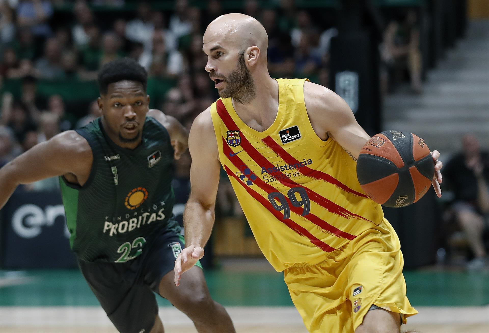 Nick Calathes, en el último partido de Liga contra el Joventut