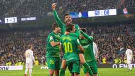 Celebración de la Real Sociedad en el Santiago Bernabéu / EFE