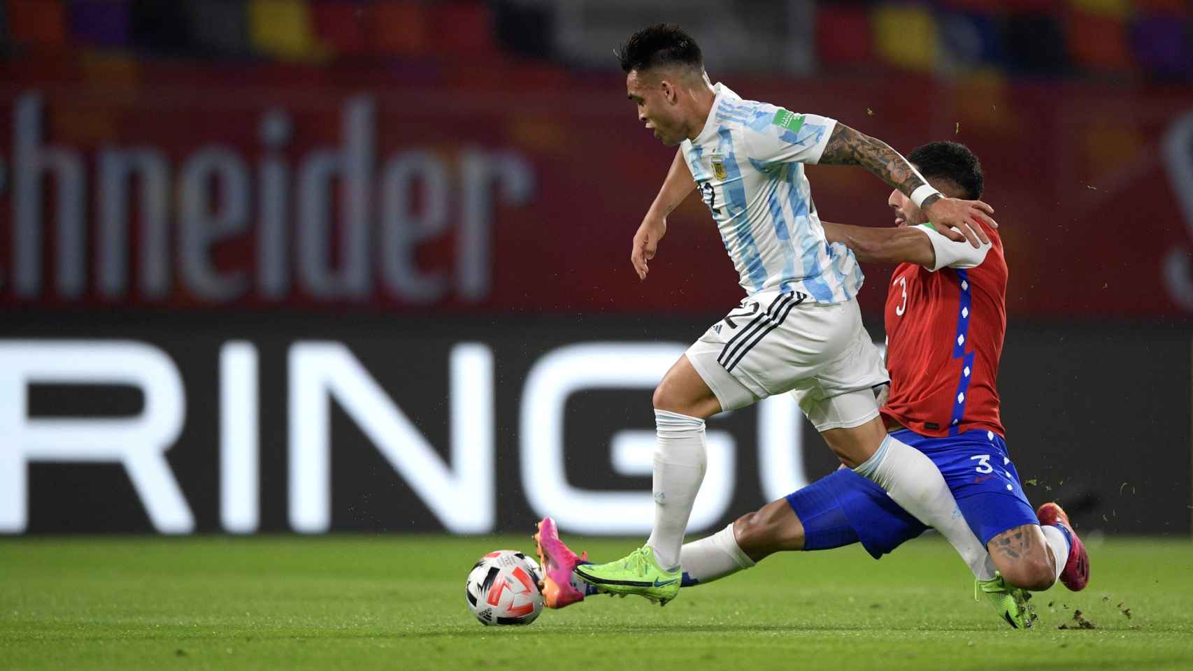 Lautaro Martínez en un partido con Argentina / EFE