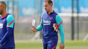 Ter Stegen en un entrenamiento del Barça / FC Barcelona