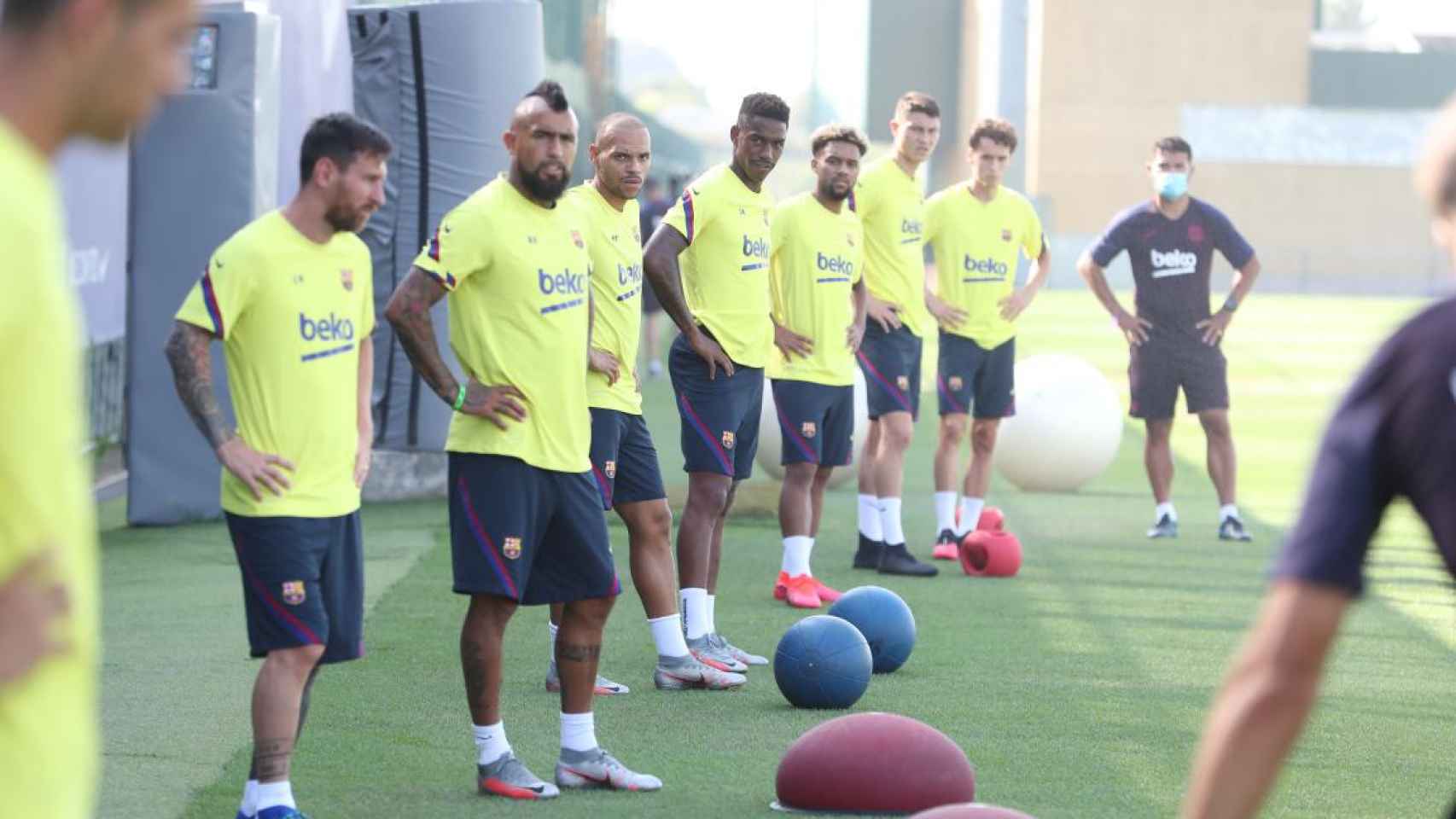 Entrenamiento del Barça previo a la Champions / FCB