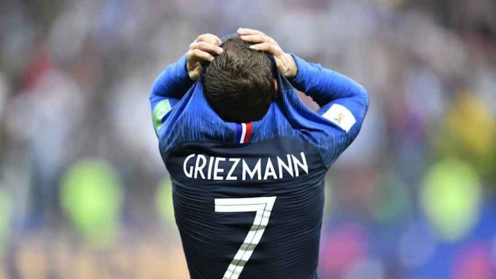 Una foto de Antoine Griezmann lamentando una ocasión / -EFE